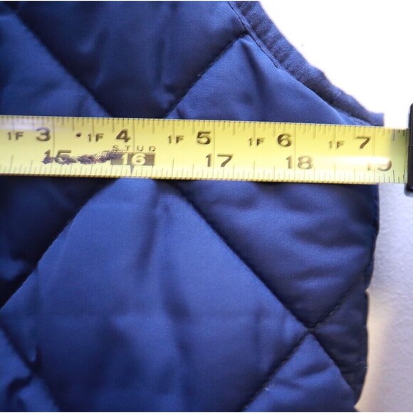 J. Crew Vest‎ Womens Puffer Diamond Quilted Full Zip Small Blue Gorpcore - Picture 6 of 8